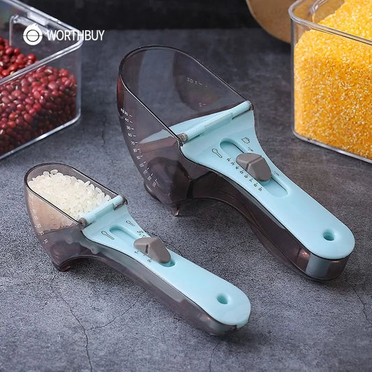 Creative Adjustable Measuring Spoons With Scale